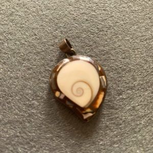 Brown Swirly Pendant